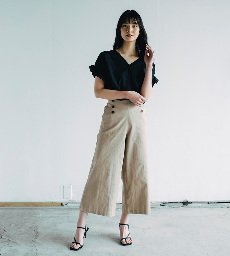 大人可愛い きれいめデザインで仕上げるワイドパンツスタイル 洋服アレコレ