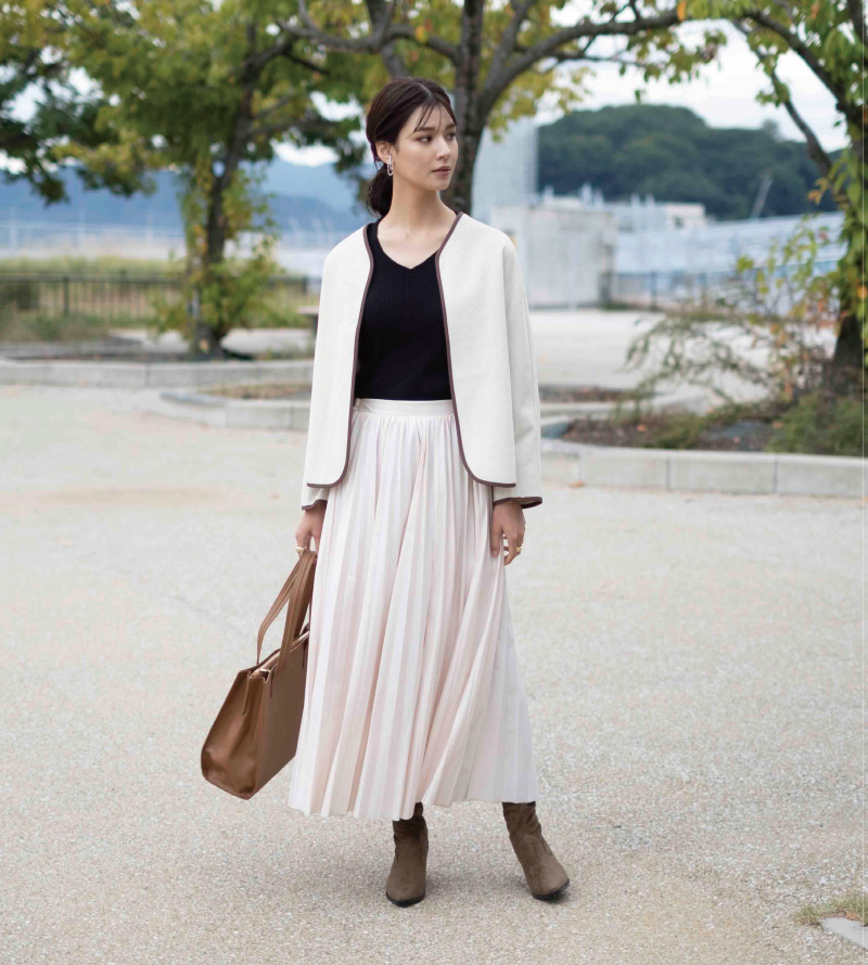 低身長でもバランスが取りやすい ショートジャケットで大人のフェミニンカジュアル 洋服アレコレ